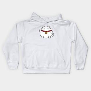 Cat with Polyhedral 20 Sided Dice Nerdy Cats Lover Kids Hoodie